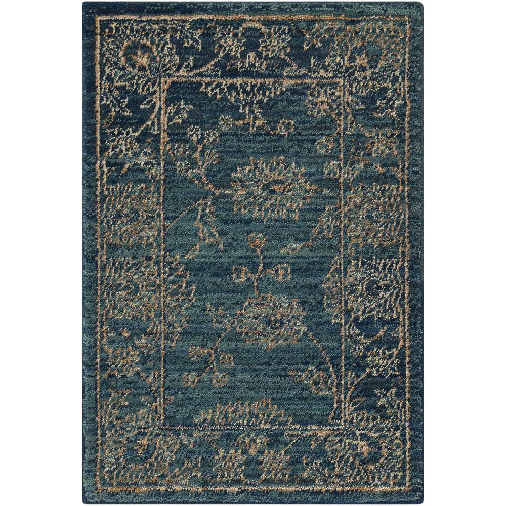 Nourison 2020 Area Rug, Teal, 2'6" x 4'2". Picture 1