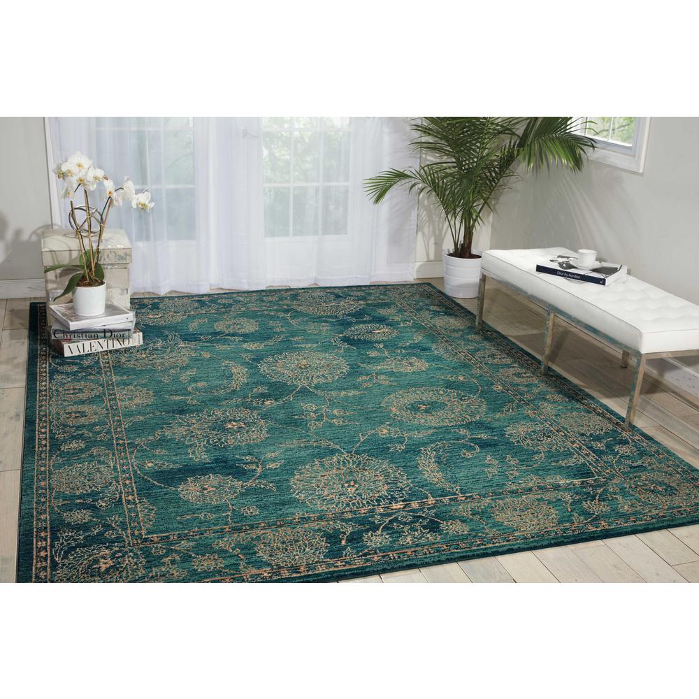 Nourison 2020 Area Rug, Teal, 2'6" x 4'2". Picture 2