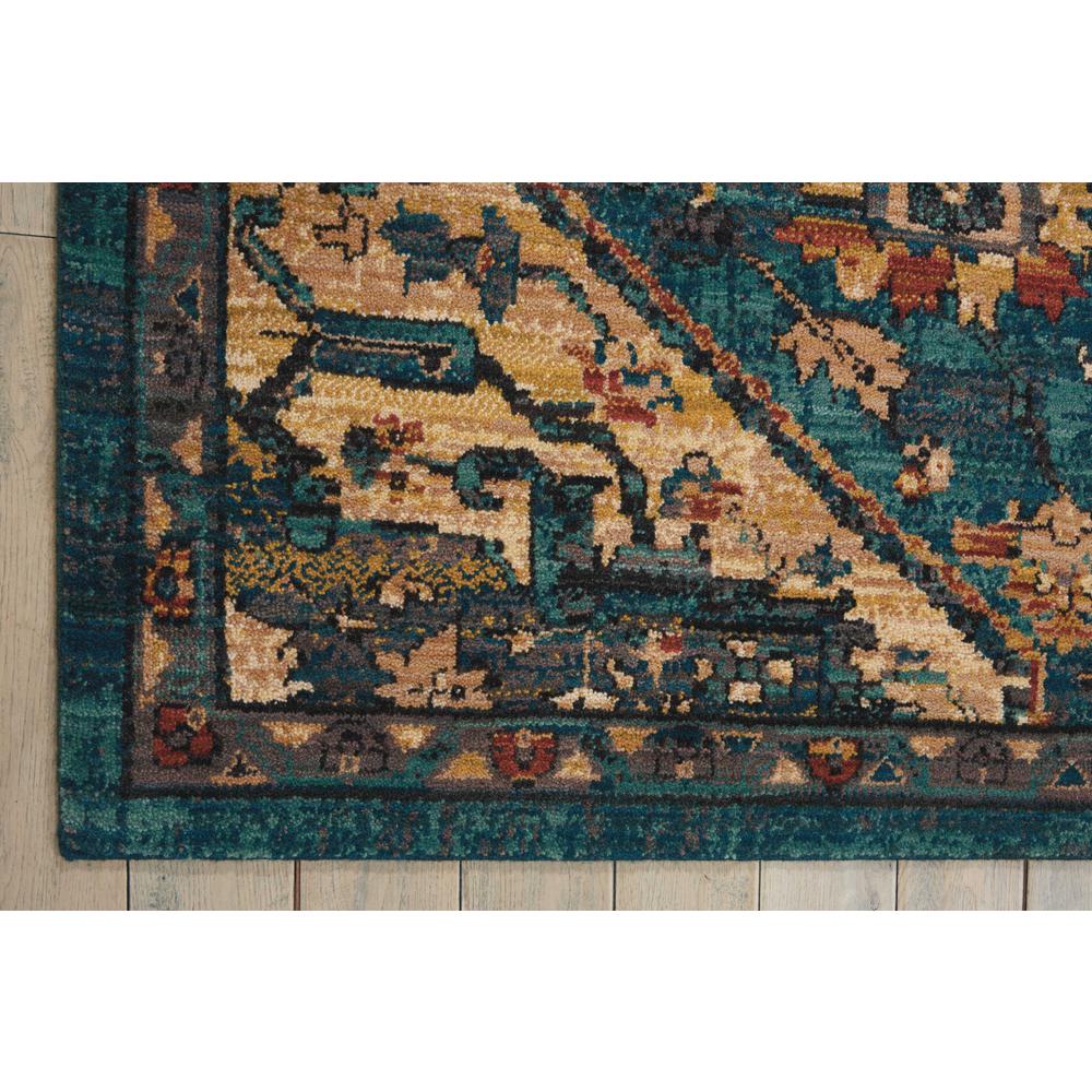 Nourison 2020 Area Rug, Teal, 4' x 6'. Picture 4