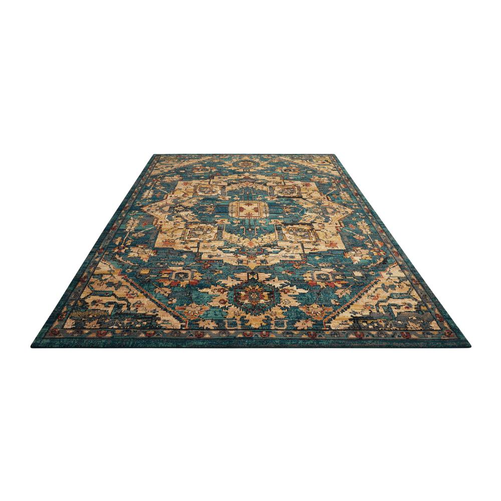 Nourison 2020 Area Rug, Teal, 4' x 6'. Picture 3