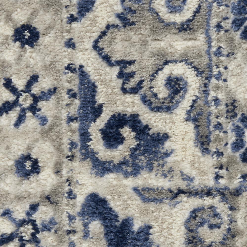 CYR05 Cyrus Ivory Blue Area Rug- 5'3" x 7'3". Picture 6