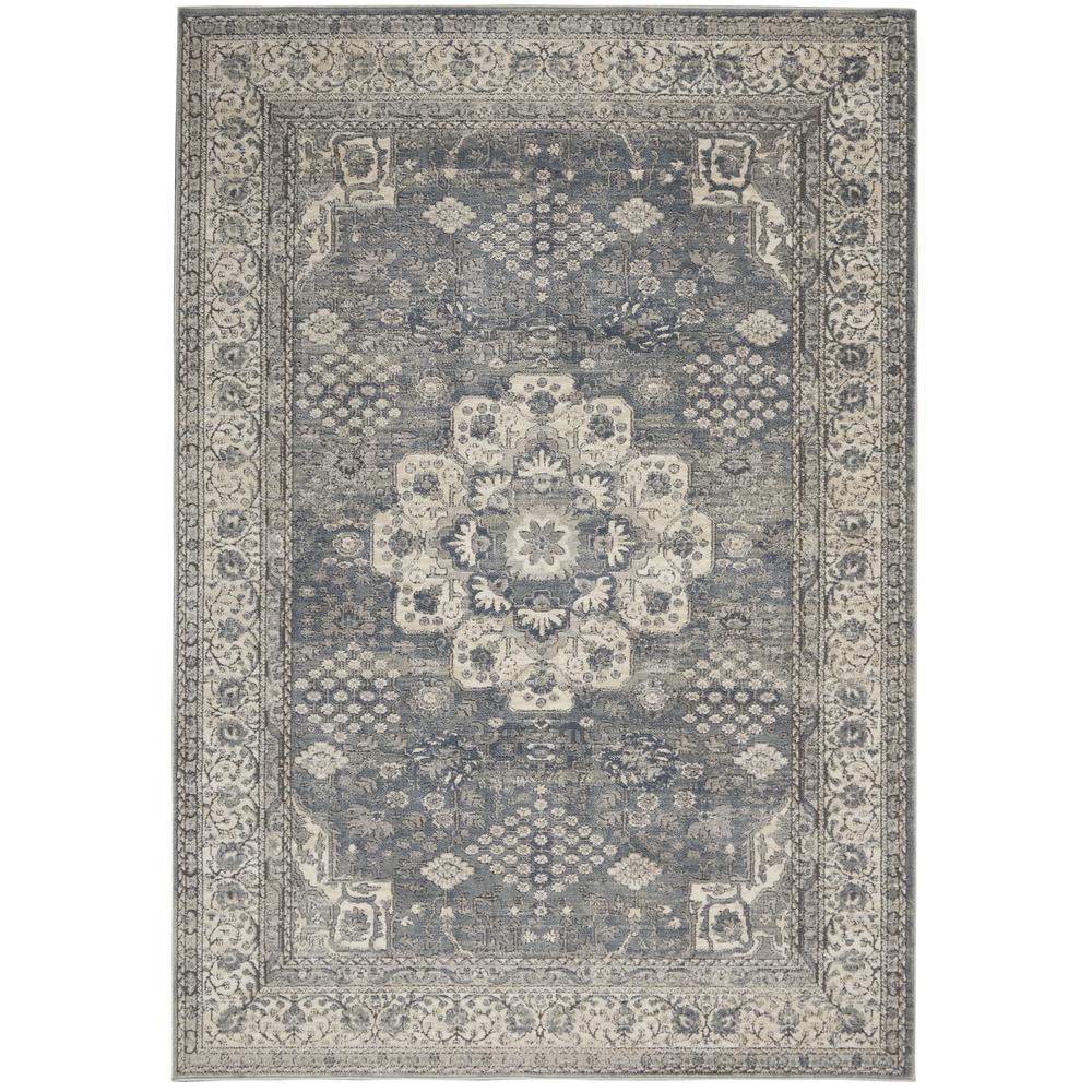 Concerto Area Rug, Grey/Ivory, 3'9" x 5'9". Picture 1