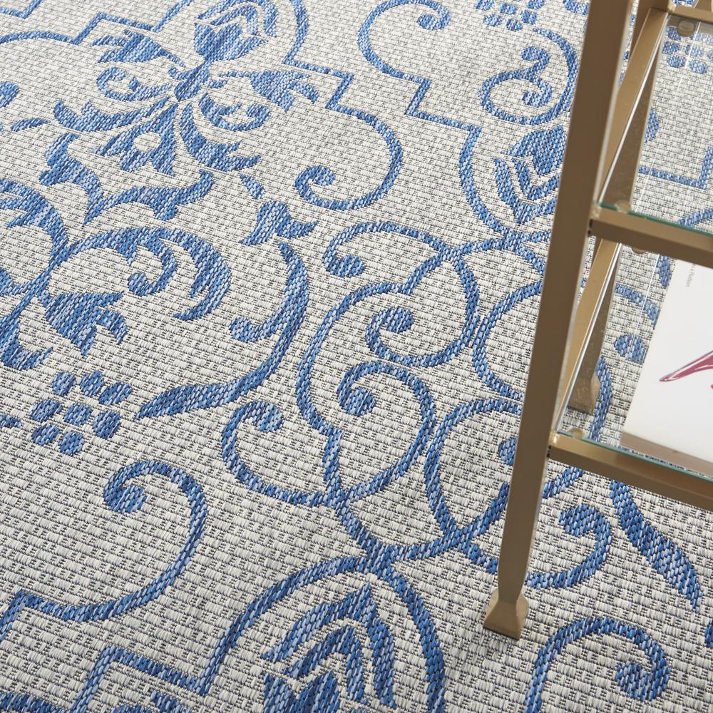 GRD04 Garden Party Ivory Blue Area Rug- 6' x 9'. Picture 8