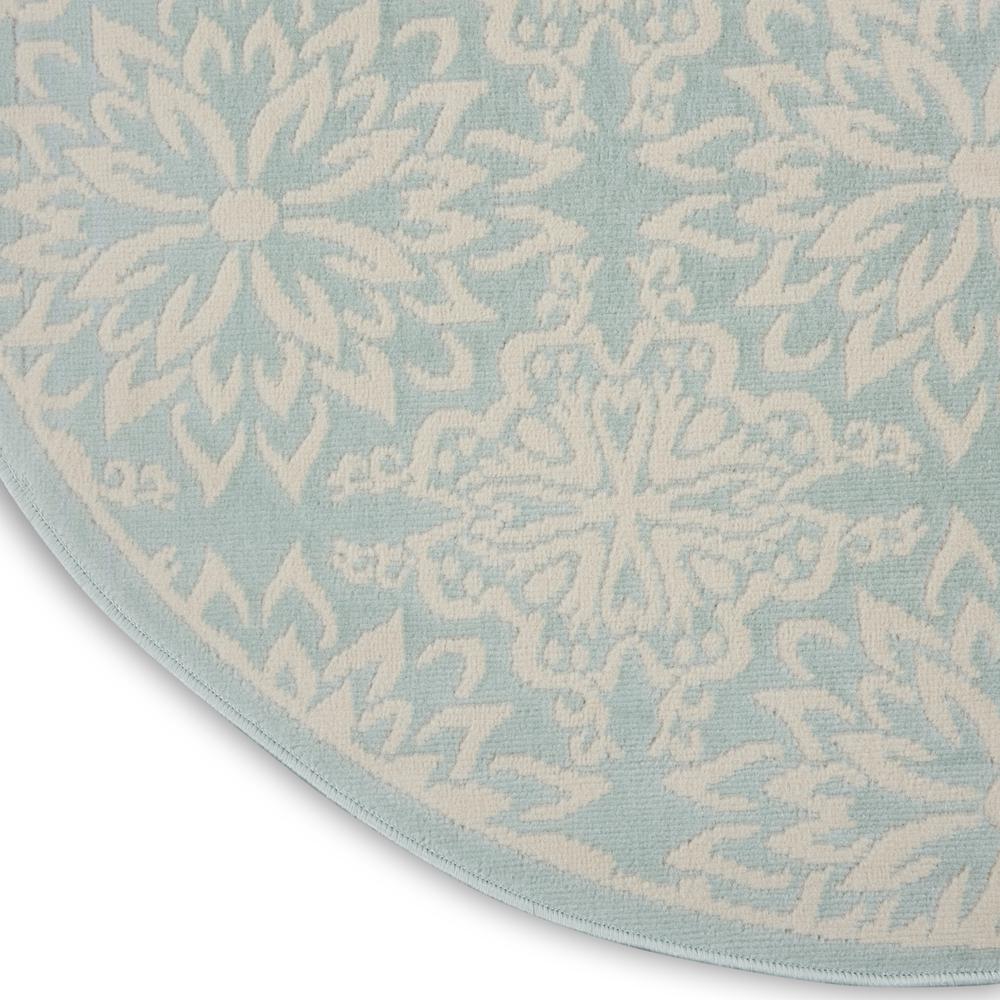 Jubilant Area Rug, Ivory/Green, 5'3" x ROUND. Picture 5