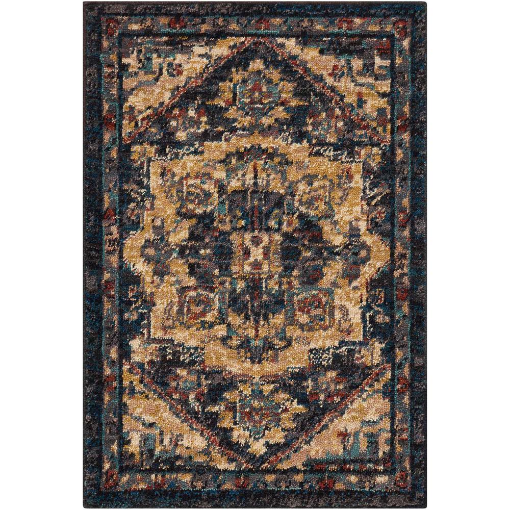Nourison 2020 Area Rug, Midnight, 2'6" x 4'2". The main picture.