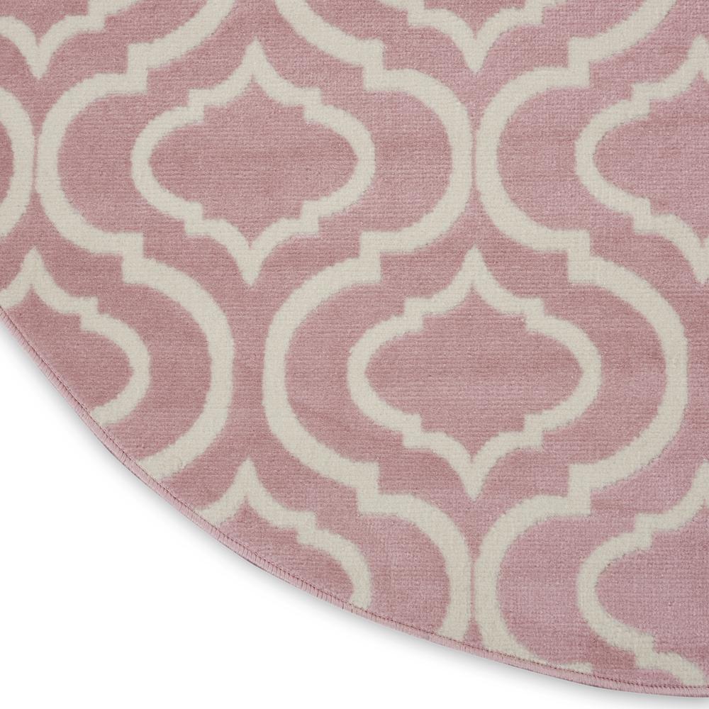 Jubilant Area Rug, Pink, 5'3" x ROUND. Picture 7