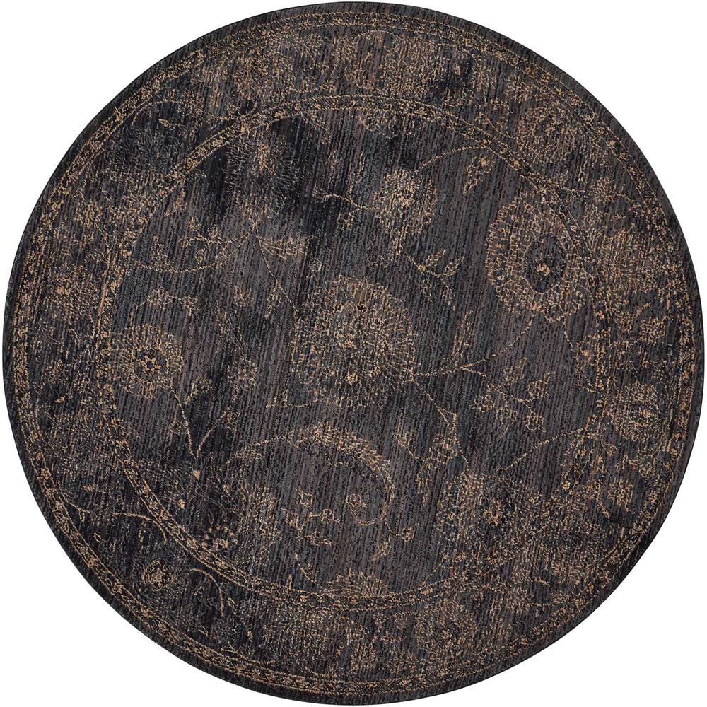 Nourison 2020 Area Rug, Charcoal, 7'5" x ROUND. The main picture.