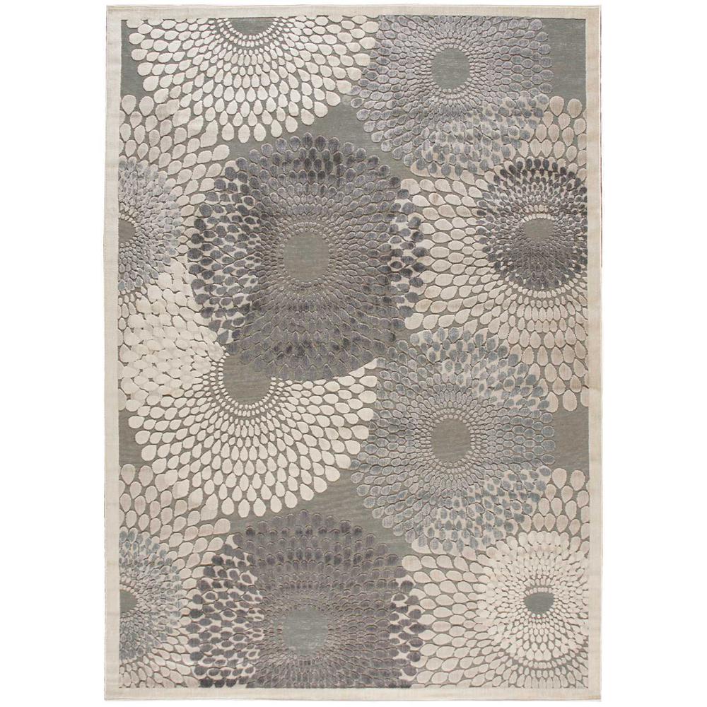 Graphic Illusions Area Rug, Grey, 7'9" x 10'10". Picture 1