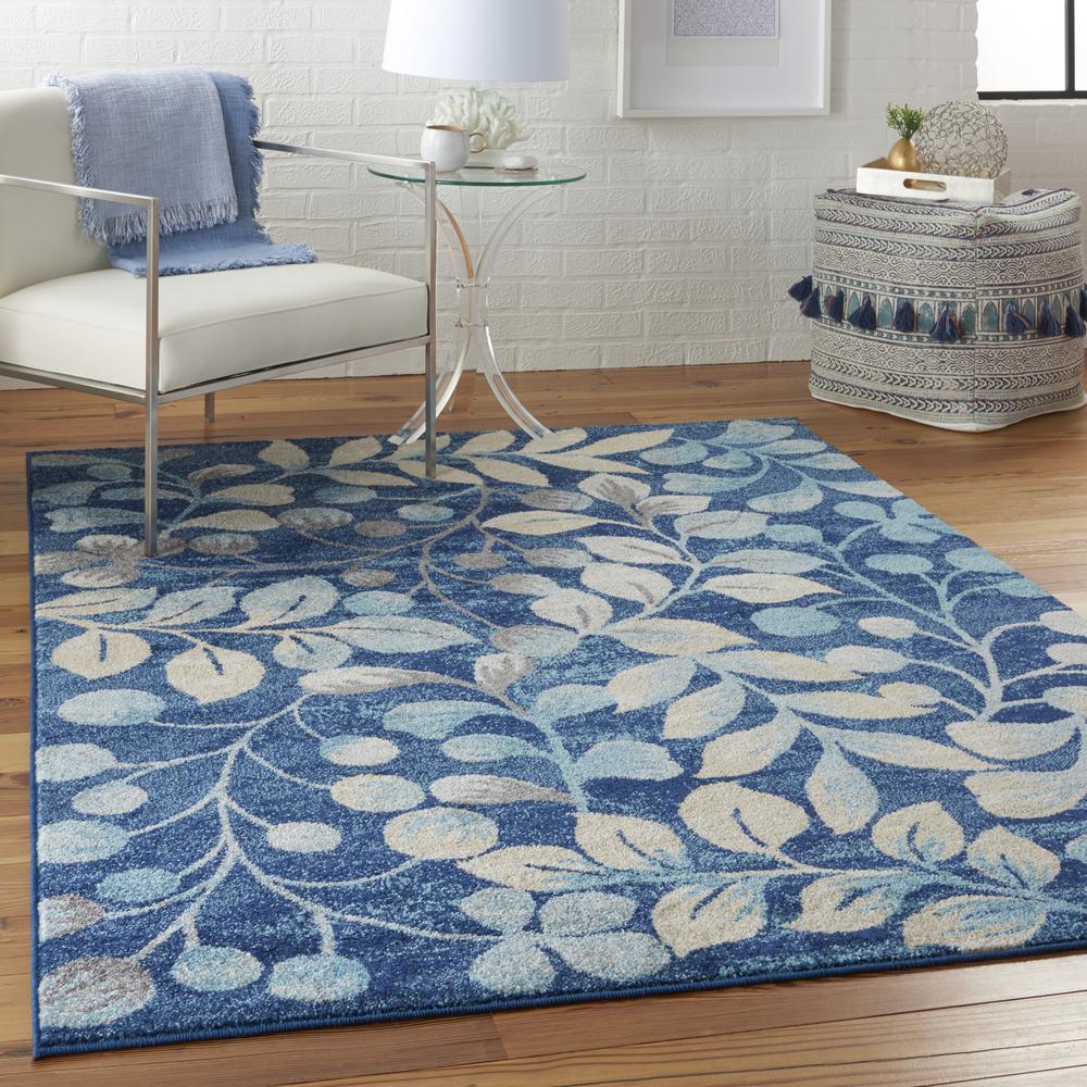 Tranquil Area Rug, Navy, 6' X 9'. Picture 6