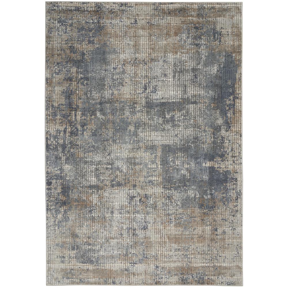 Rectangle Contemporary Machine Made Area Rug. Picture 1