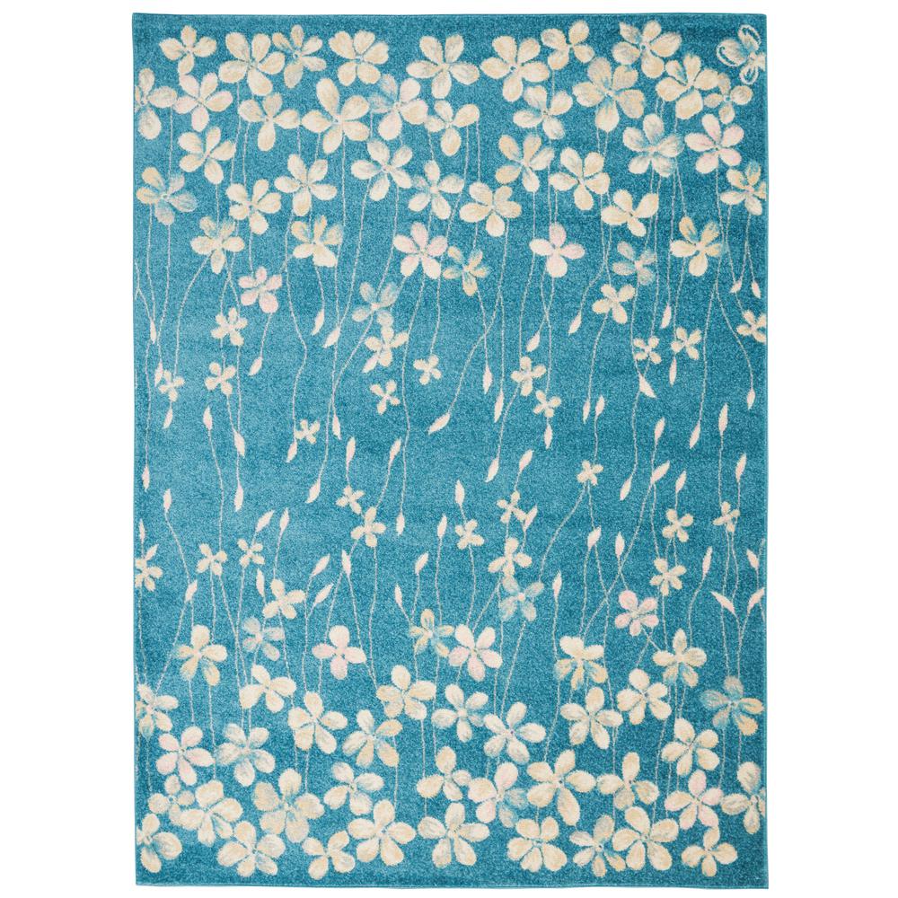 Tranquil Area Rug, Turquoise, 6' X 9'. Picture 1
