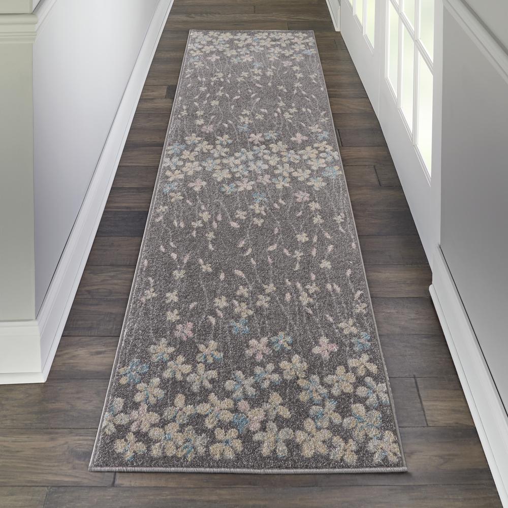 Contemporary Runner Area Rug, 7' Runner. Picture 2