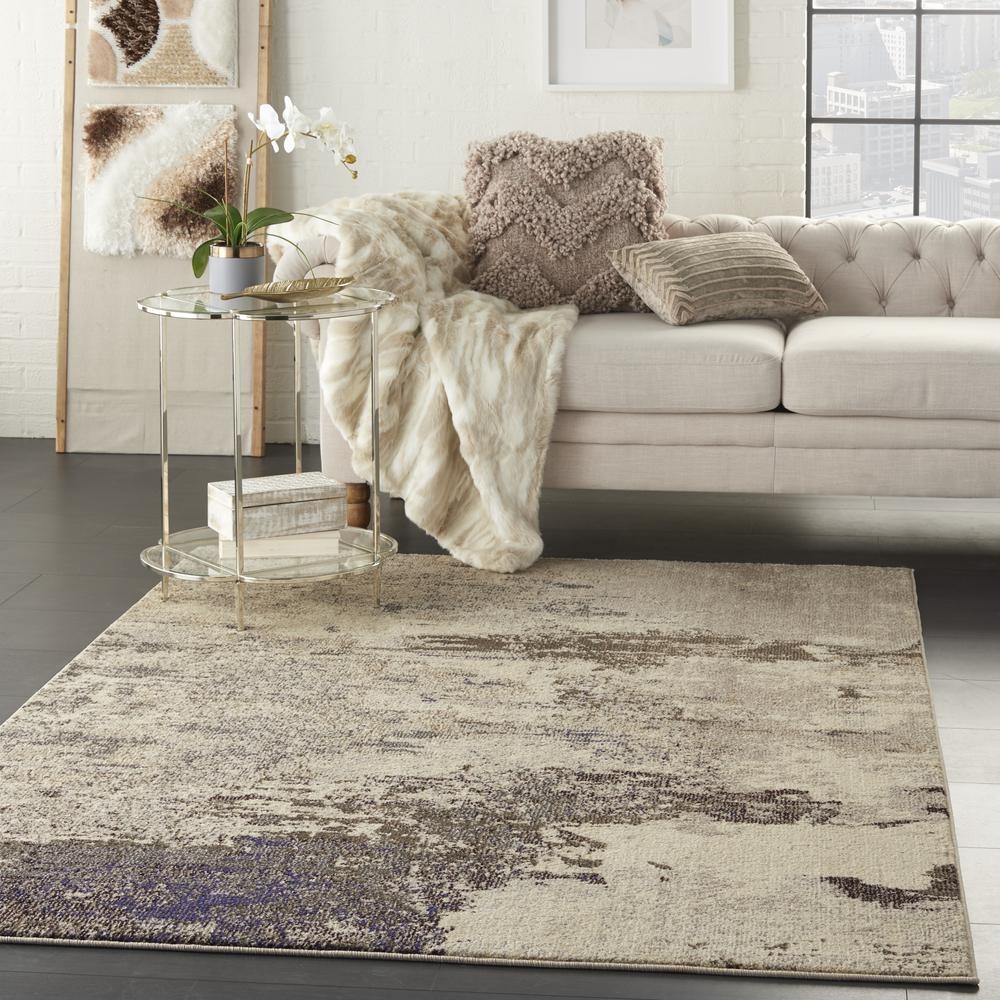 CES02 Celestial Ivory/Grey Area Rug- 3'11" x 5'11". Picture 9