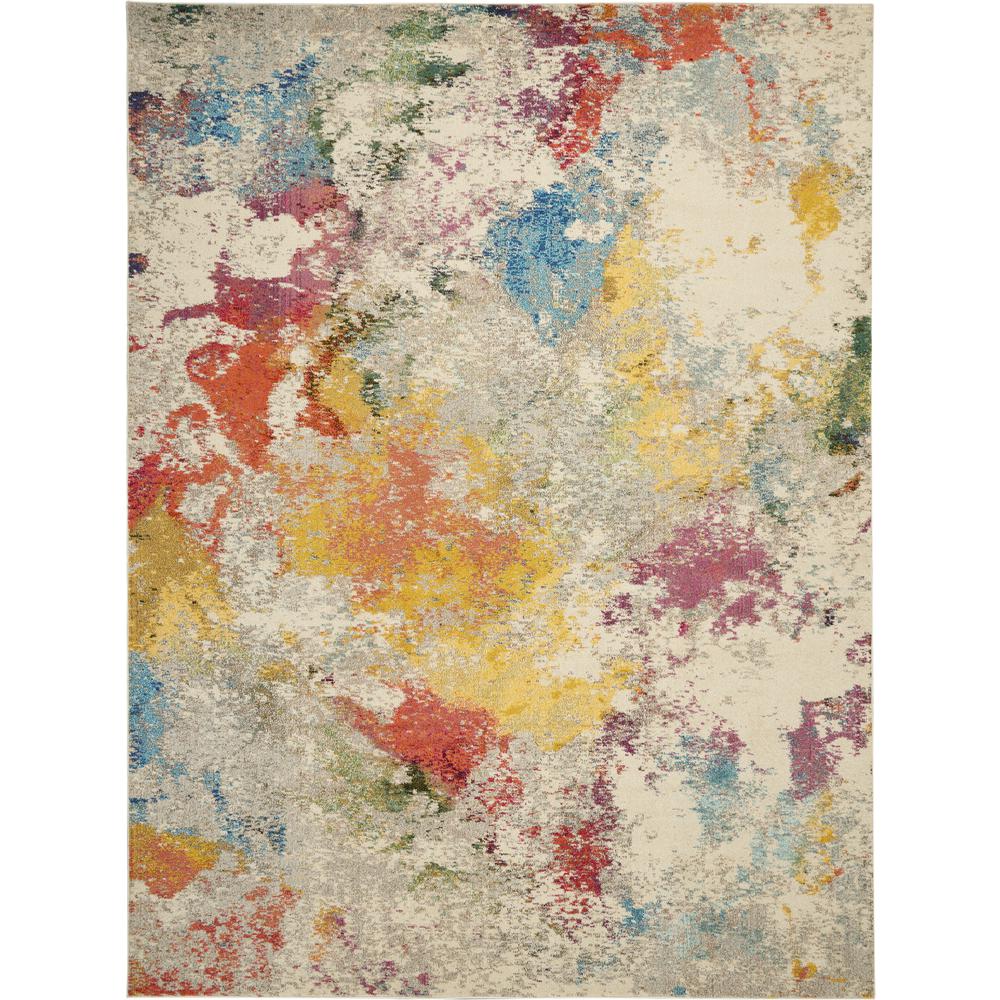 Celestial Area Rug, Ivory/Multicolor, 9'X12'. Picture 1
