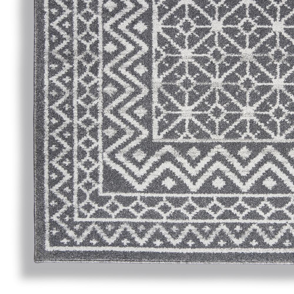 RYM02 Royal Moroccan Charcoal/Silver Area Rug- 8' x 10'. Picture 5