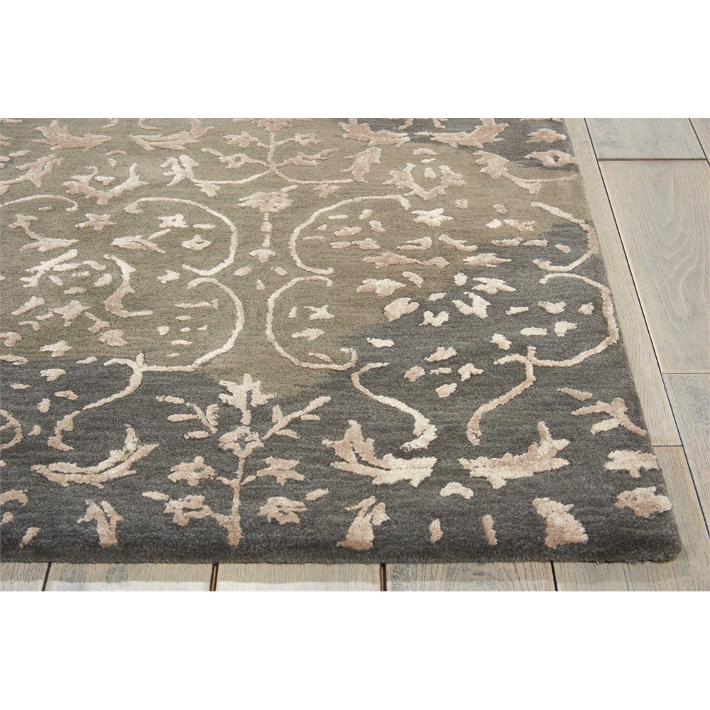 Nourison Opaline Charcoal Area Rug. Picture 3