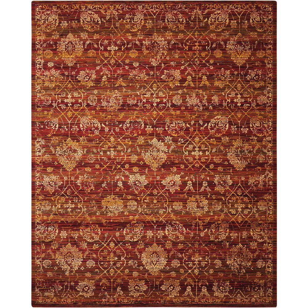 Rhapsody Area Rug, Sienna/Gold, 7'9" x 9'9". Picture 1