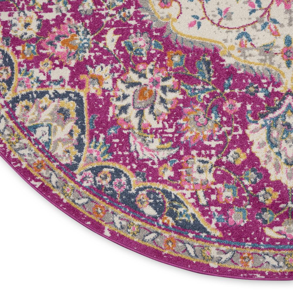 PSN22 Passion Pink Area Rug- 8' x ROUND. Picture 5