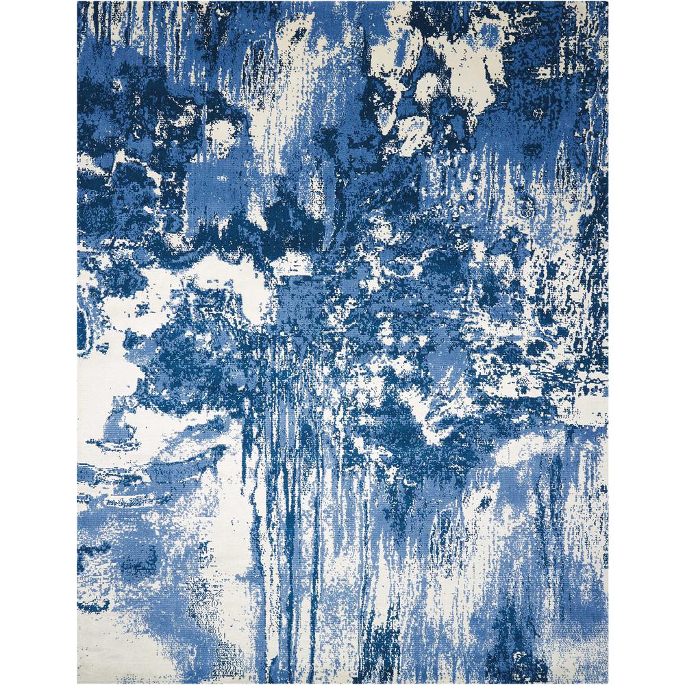 Twilight Area Rug, Blue/Ivory, 5'6" x 8'. The main picture.