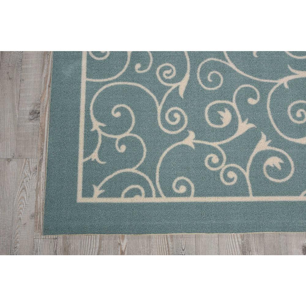 Home & Garden Area Rug, Light Blue, 8'6" x SQUARE. Picture 3