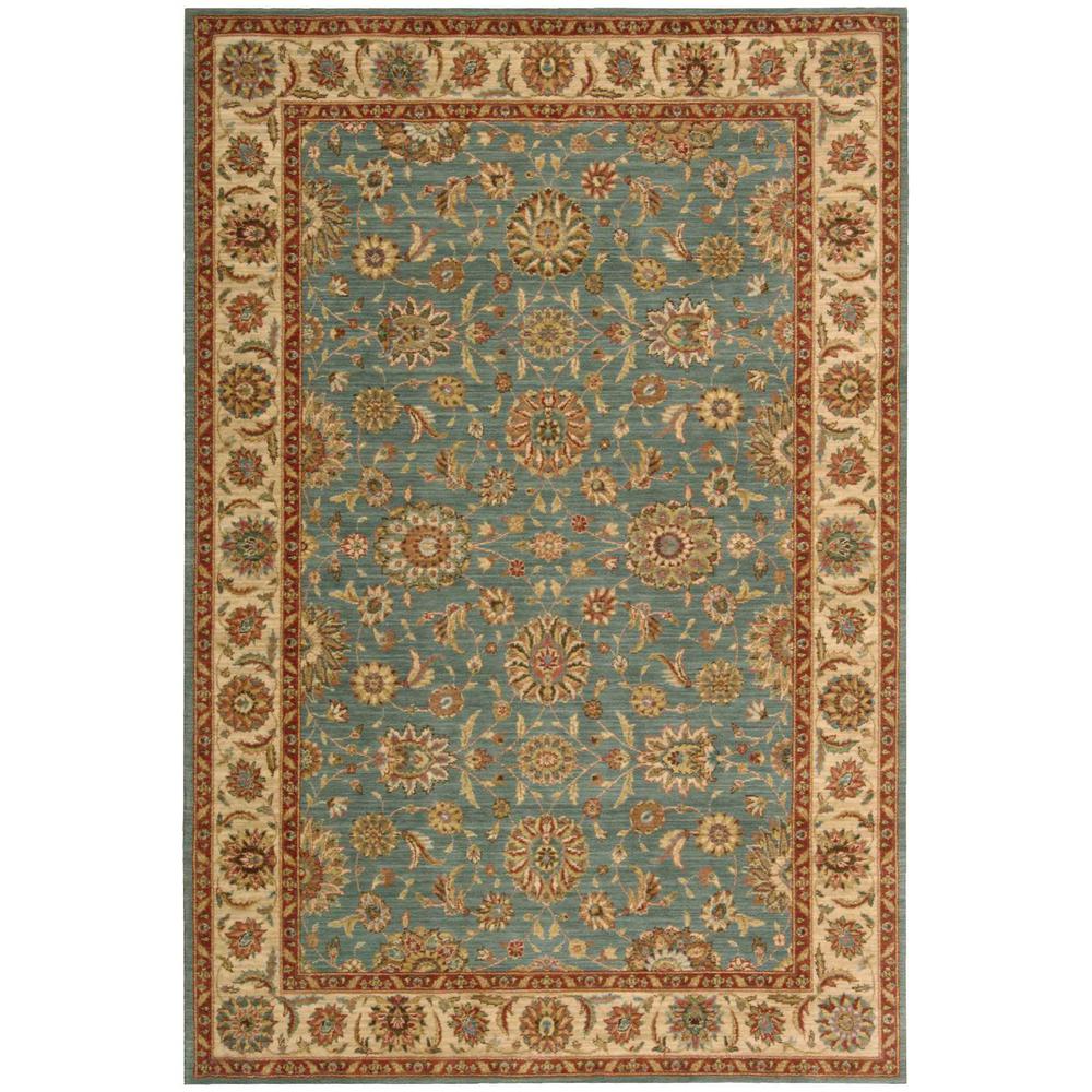 Rectangle Traditional Machine Made Area Rug. Picture 1