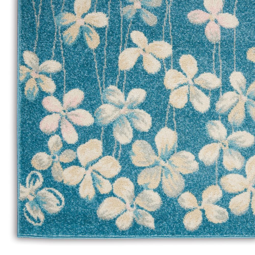 Tranquil Area Rug, Turquoise, 4' X 6'. Picture 7