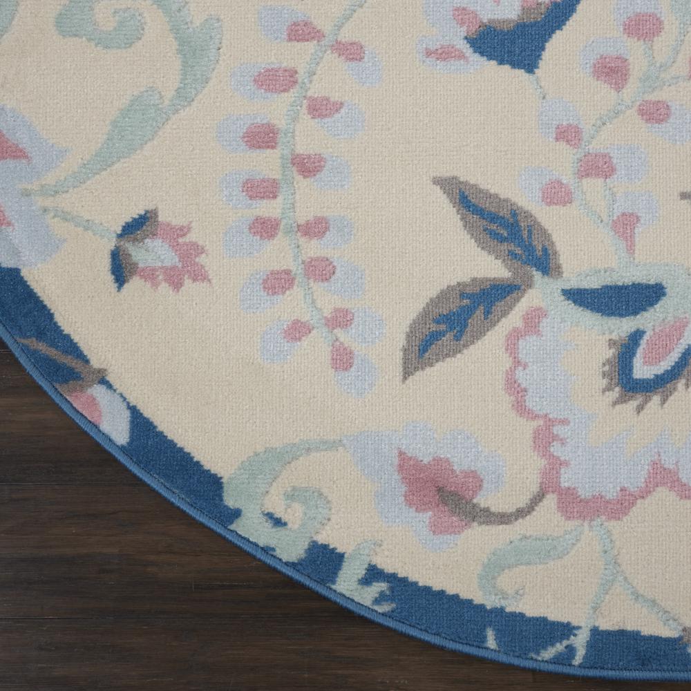 Jubilant Area Rug, Ivory/Multicolor, 5'3" x ROUND. Picture 2