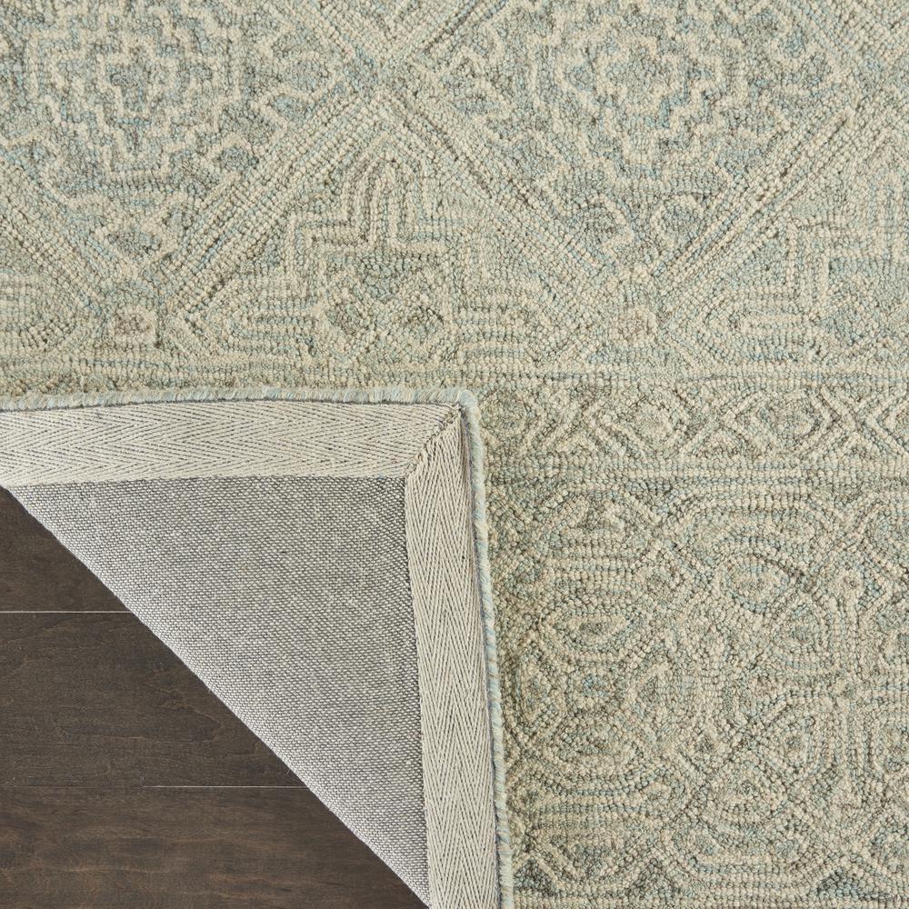 Azura Area Rug, Ivory/Grey/Teal, 8' x 11'. Picture 3