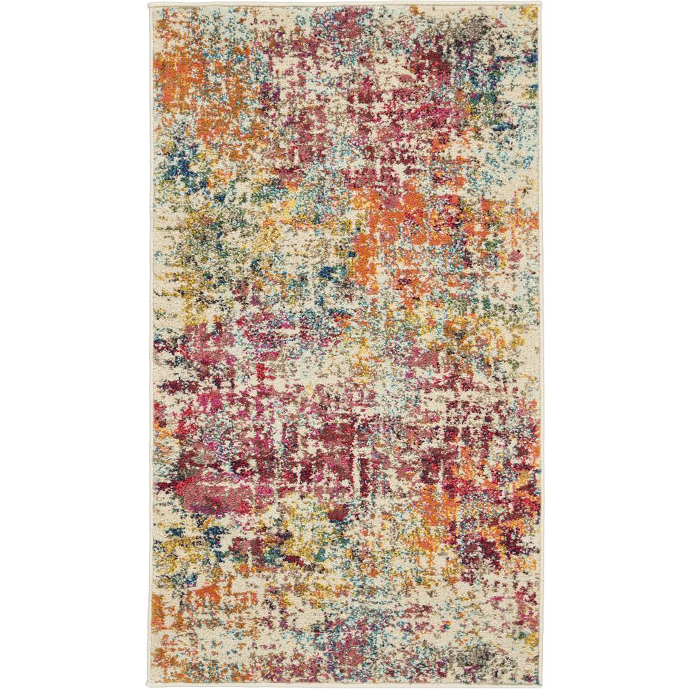 Modern & Contemporary Rectangle Area Rug, 2' x 4'. Picture 1
