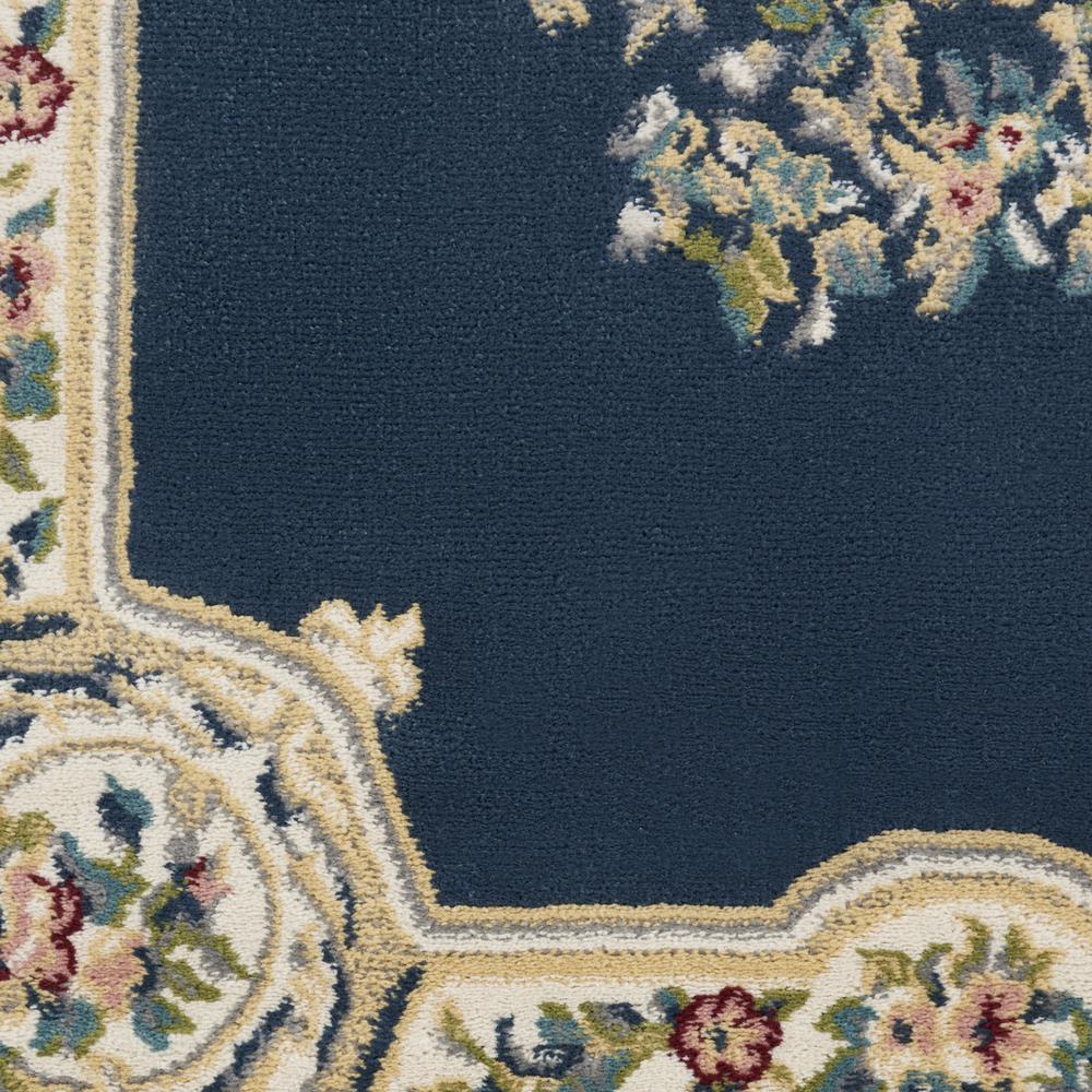 ABS1 Aubusson Navy Area Rug- 3'3" x 5'3". Picture 6