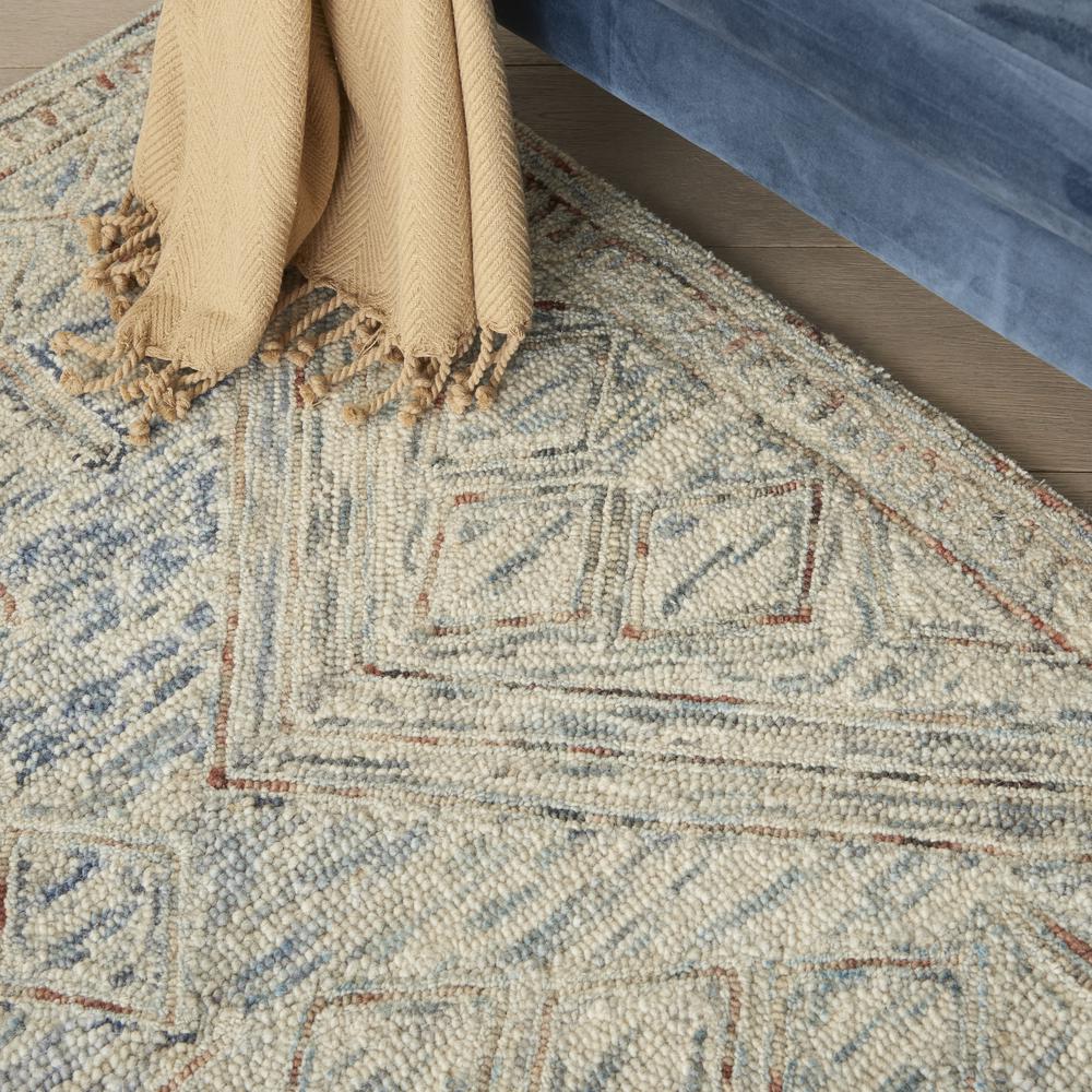 LNK02 Linked Blue/Multi Area Rug- 3'9" x 5'9". Picture 8
