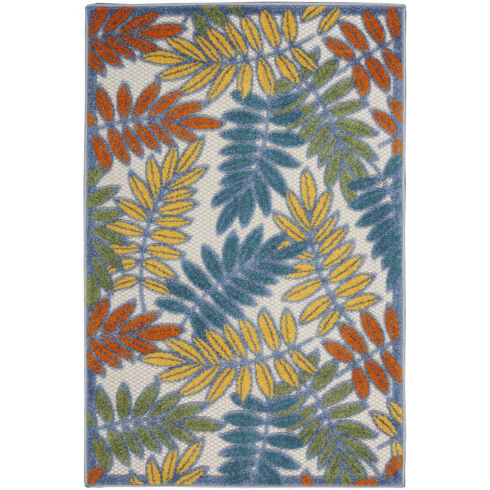 Tropical Rectangle Area Rug, 3' x 4'. Picture 1