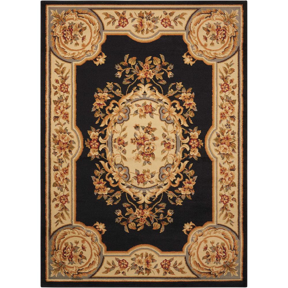 Paramount Area Rug, Black, 3'11" x 5'10". The main picture.