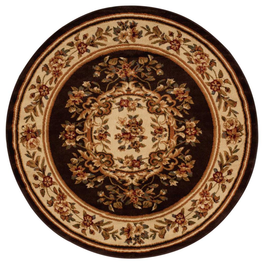 Paramount Area Rug, Chocolate, 5'3" x ROUND. The main picture.