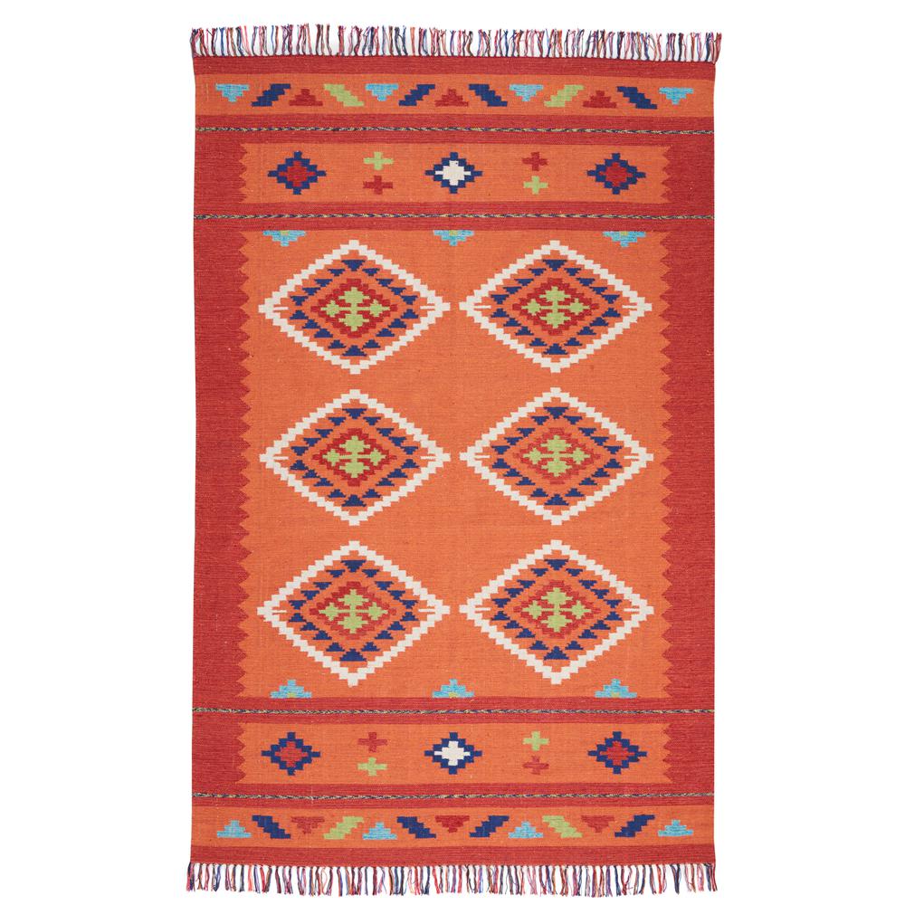 Rectangle Southwestern Handmade Area Rug. The main picture.
