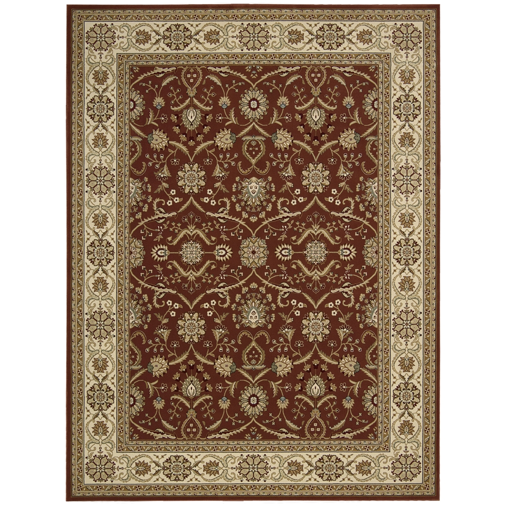 Persian Crown Brick Area Rug. Picture 5