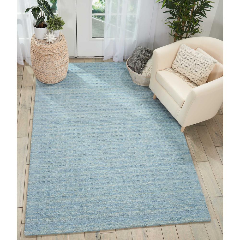 Perris Area Rug, Sky Blue, 6'6" x 9'6". Picture 2