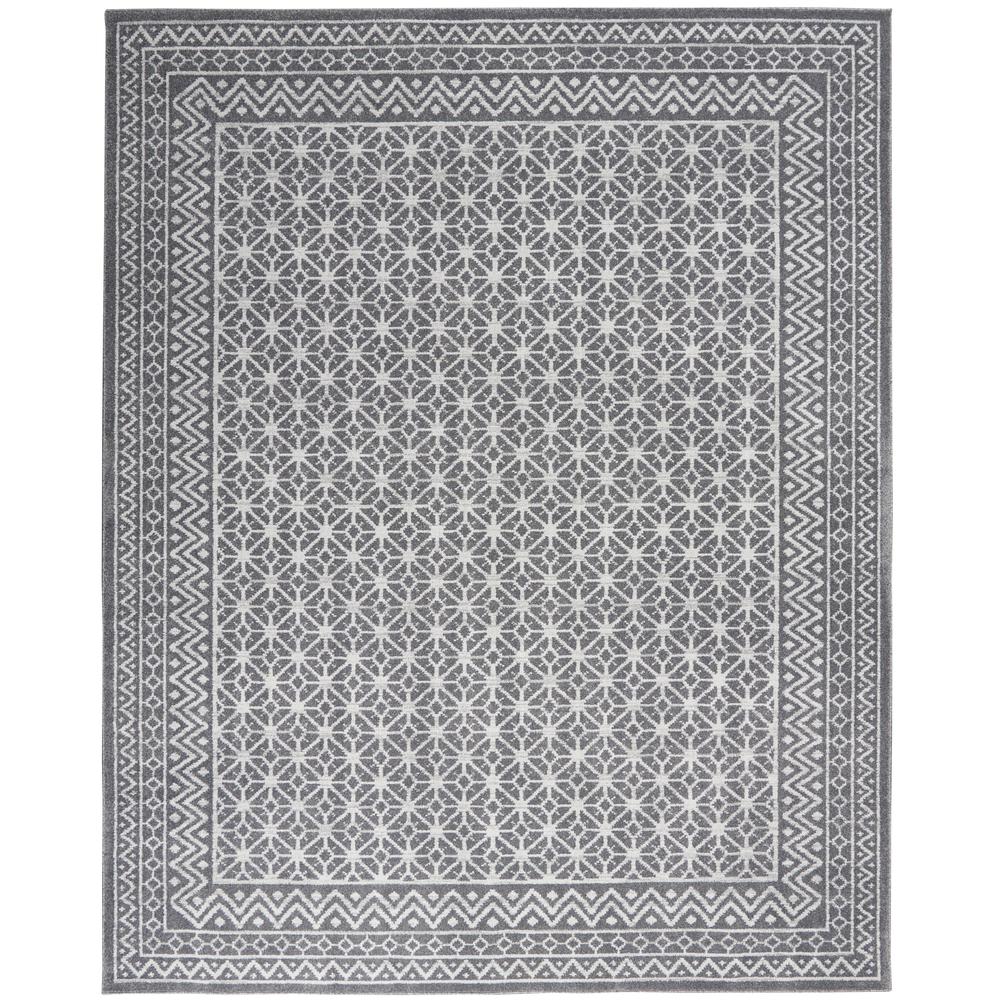 RYM02 Royal Moroccan Charcoal/Silver Area Rug- 8' x 10'. Picture 1