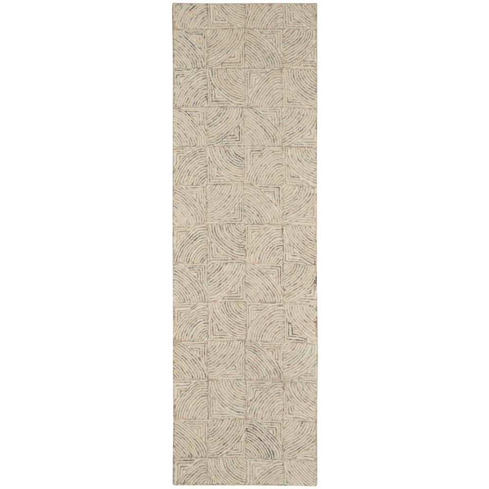 LNK05 Linked Ivory/Multi Area Rug- 2'3" x 7'6". Picture 1