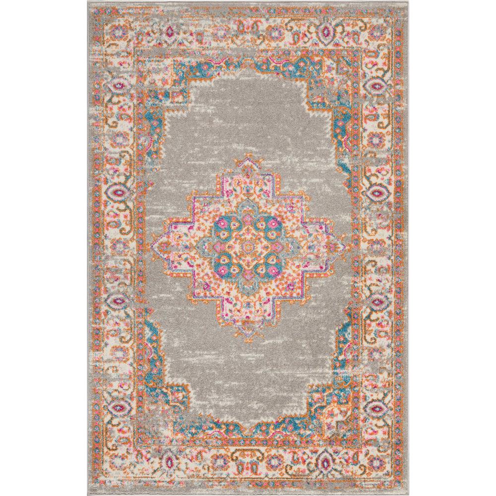 Passion Area Rug, Grey, 3'9" x 5'9". Picture 1