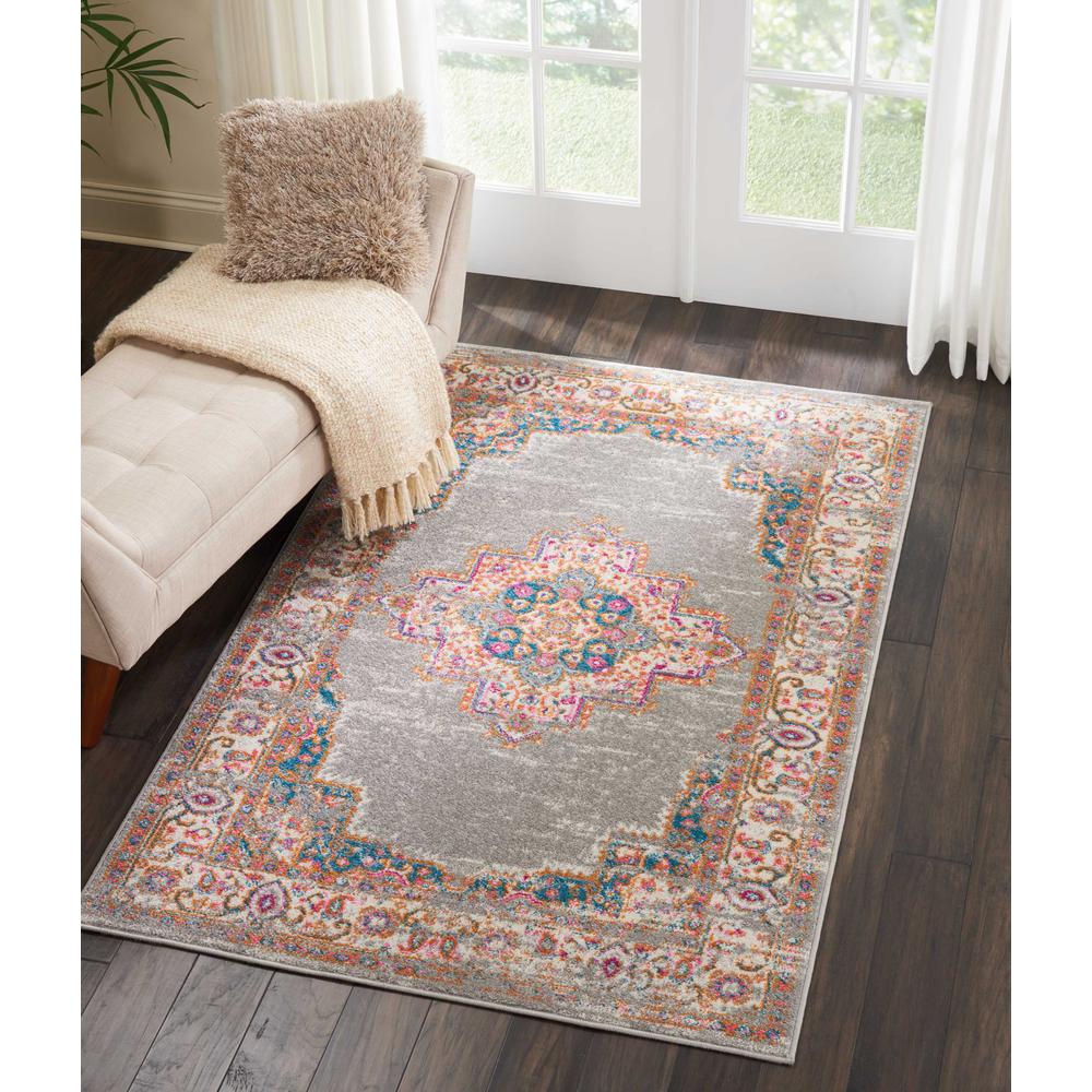 Passion Area Rug, Grey, 3'9" x 5'9". Picture 3