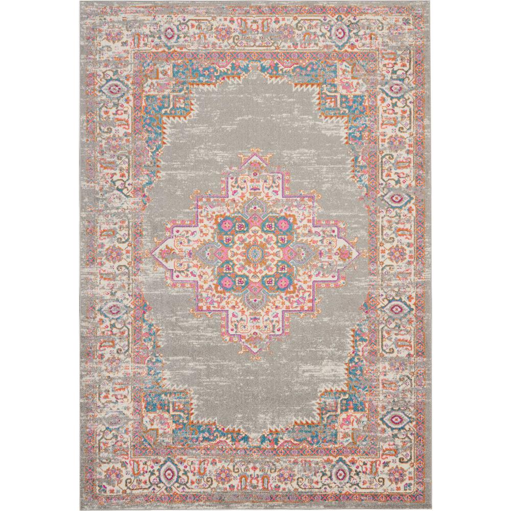 Passion Area Rug, Grey, 6'7" x 9'6". Picture 1