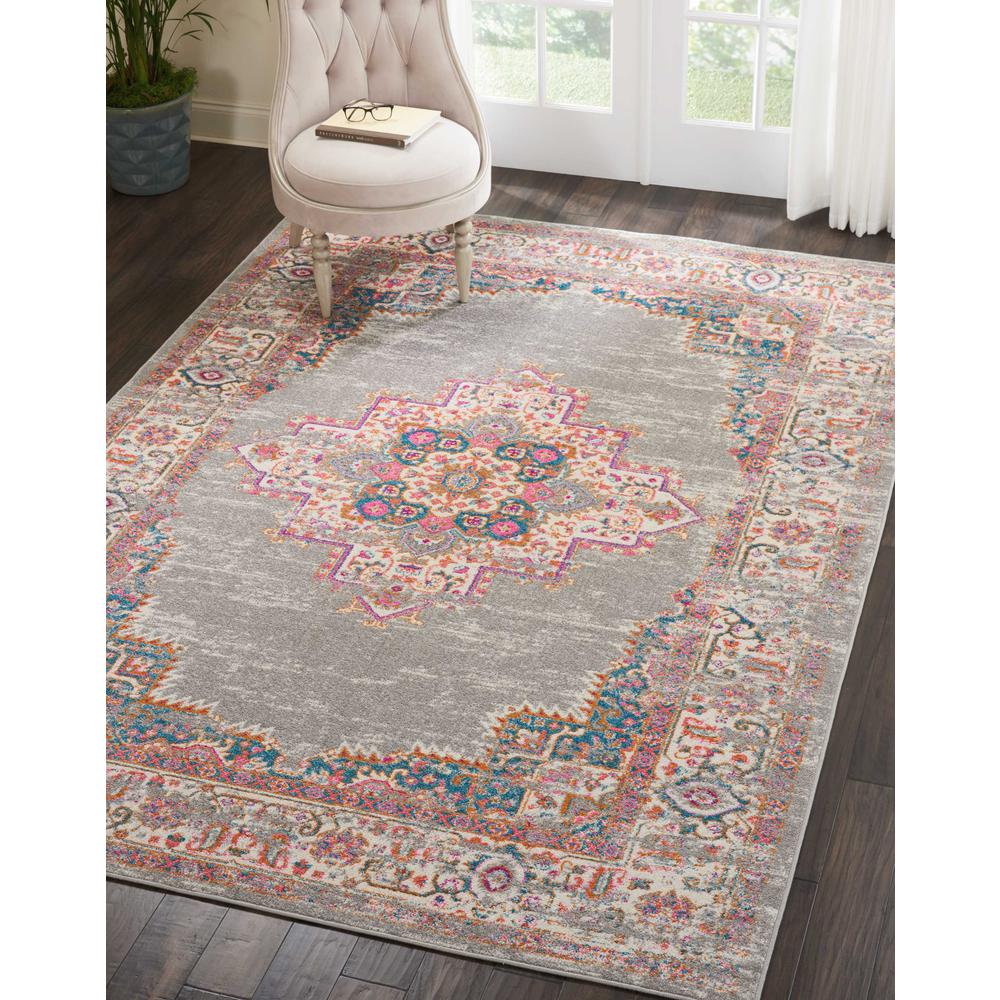 Passion Area Rug, Grey, 6'7" x 9'6". Picture 3