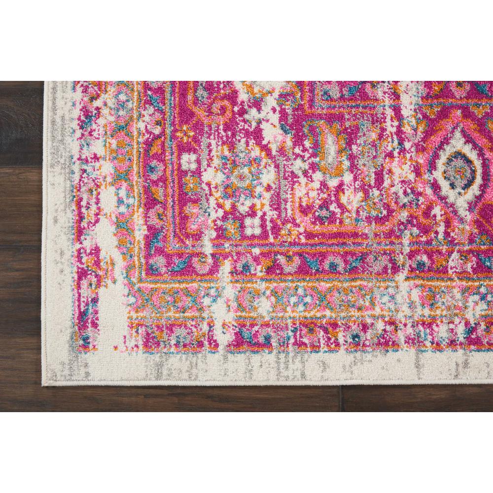 Passion Area Rug, Ivory/Fuchsia, 9' x 12'. Picture 5