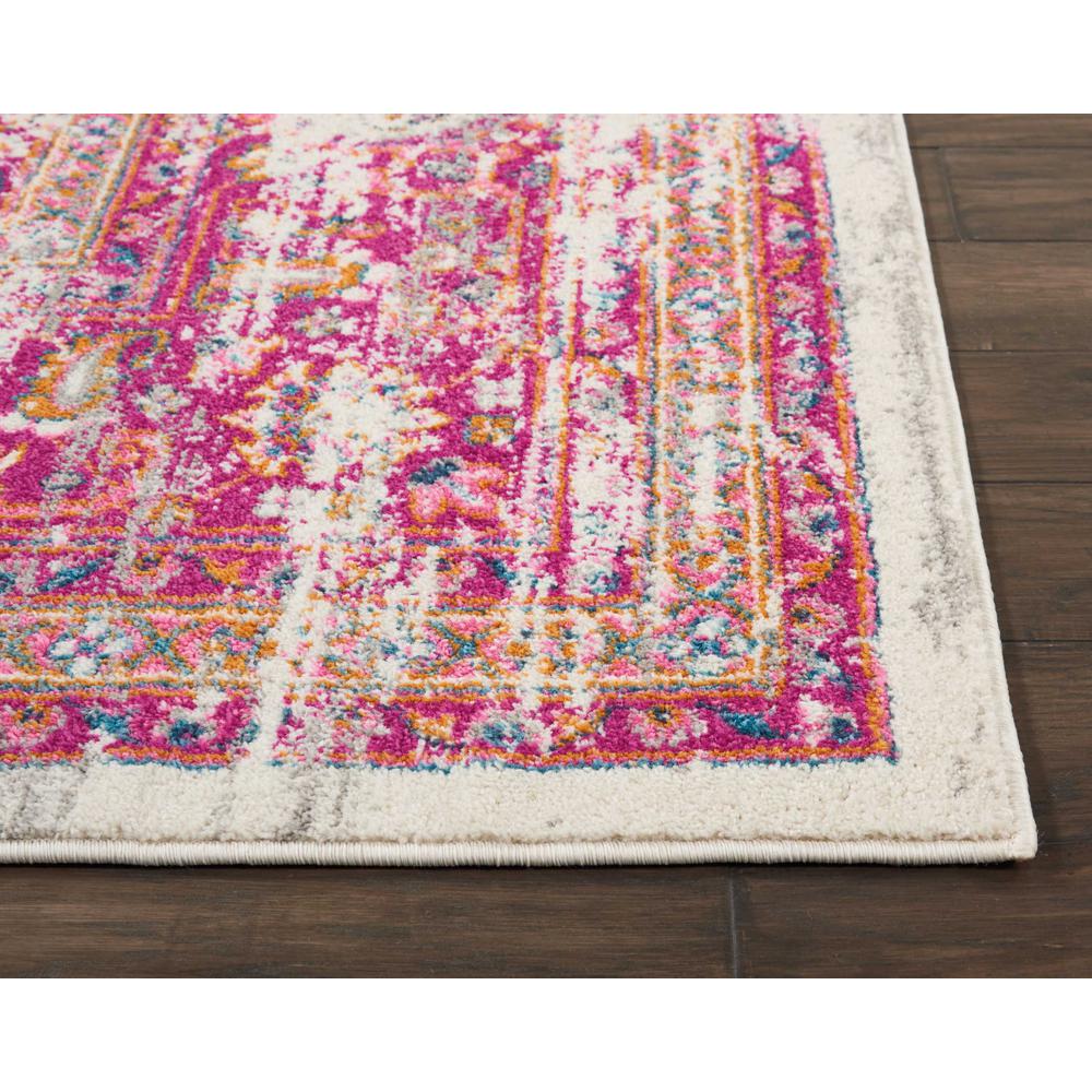 Passion Area Rug, Ivory/Fuchsia, 9' x 12'. Picture 4