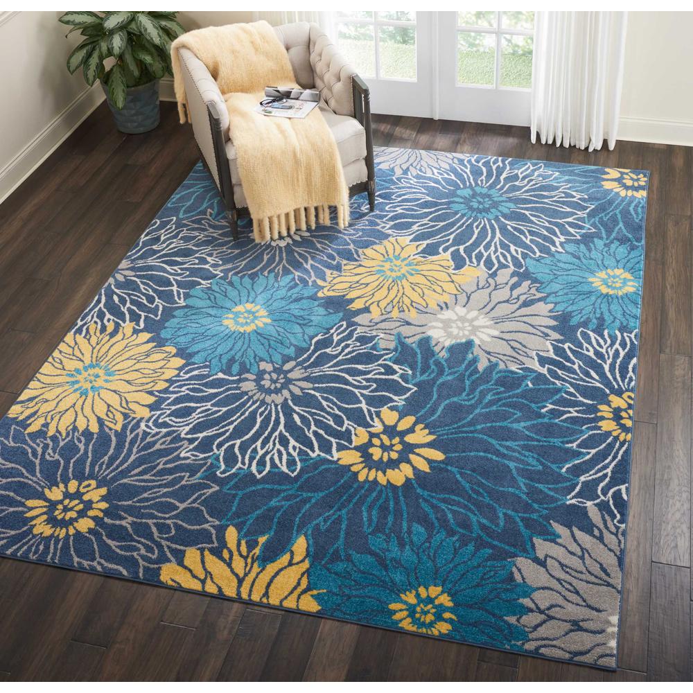 Passion Area Rug, Blue, 8' x 10'. Picture 2