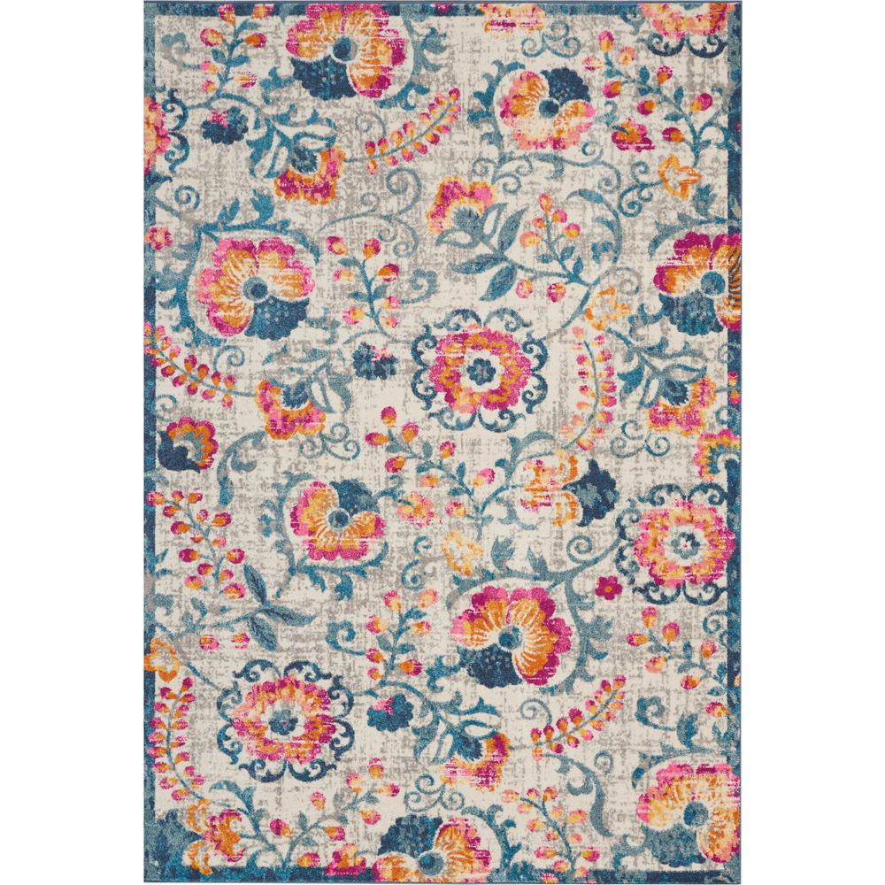 Passion Area Rug, Ivory, 6'7" x 9'6". Picture 1
