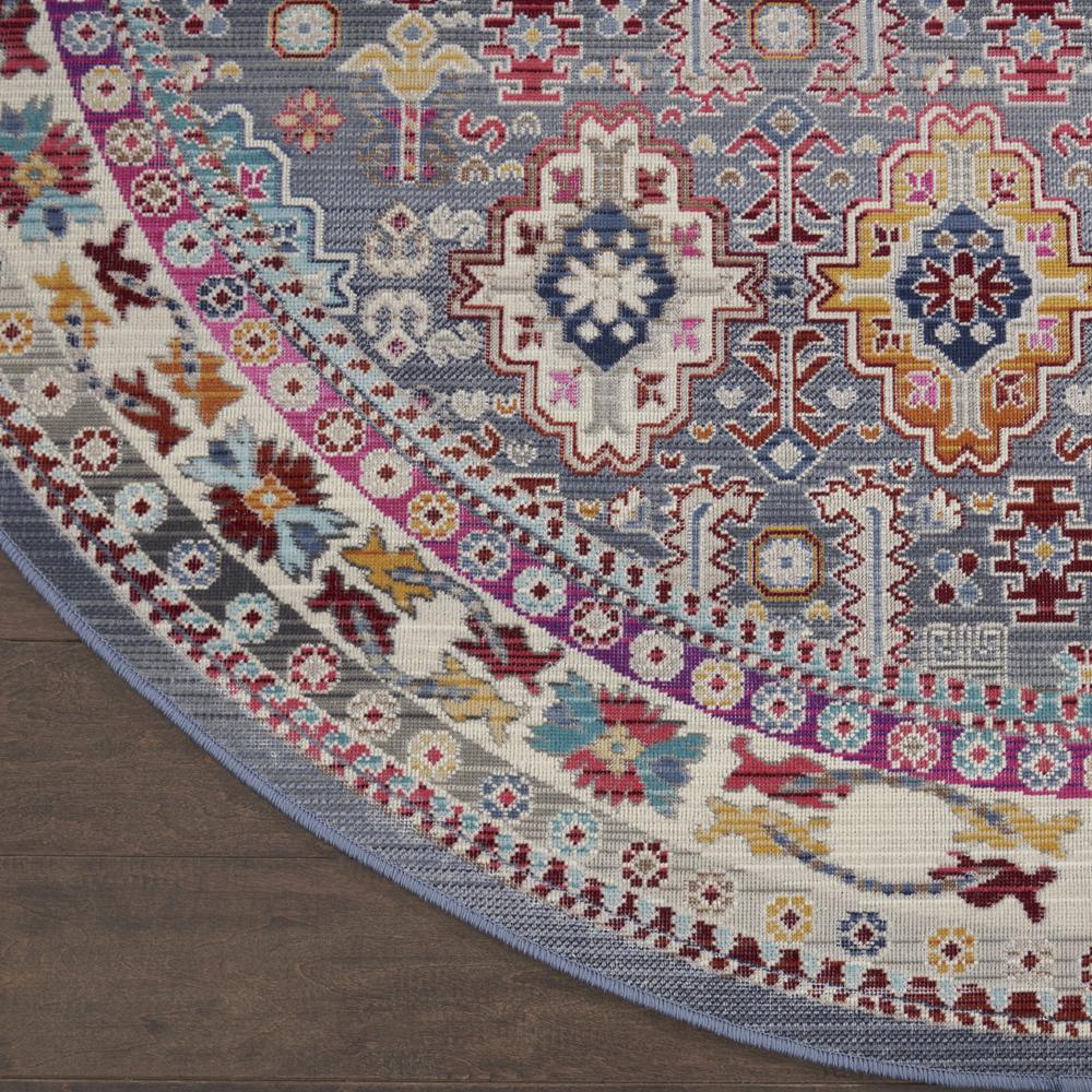 Bohemian Round Area Rug, 6' x Round. Picture 4
