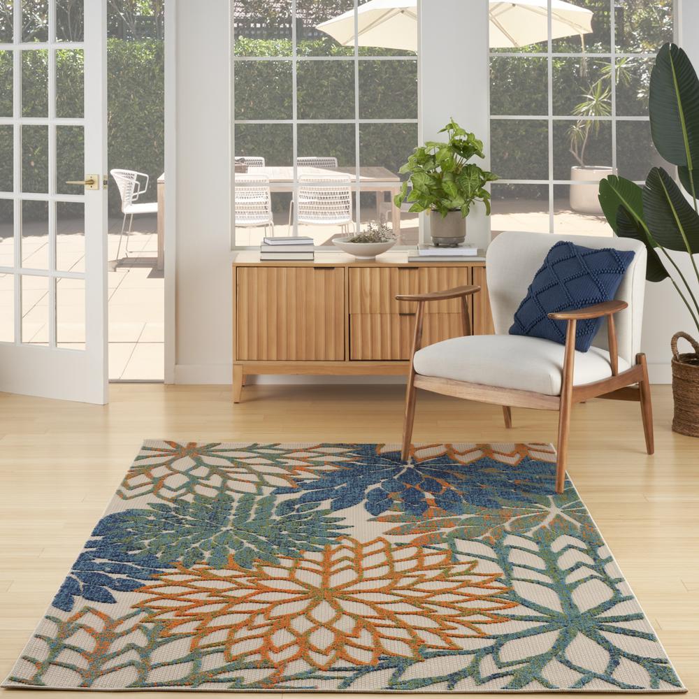 Tropical Rectangle Area Rug, 5' x 8'. Picture 2