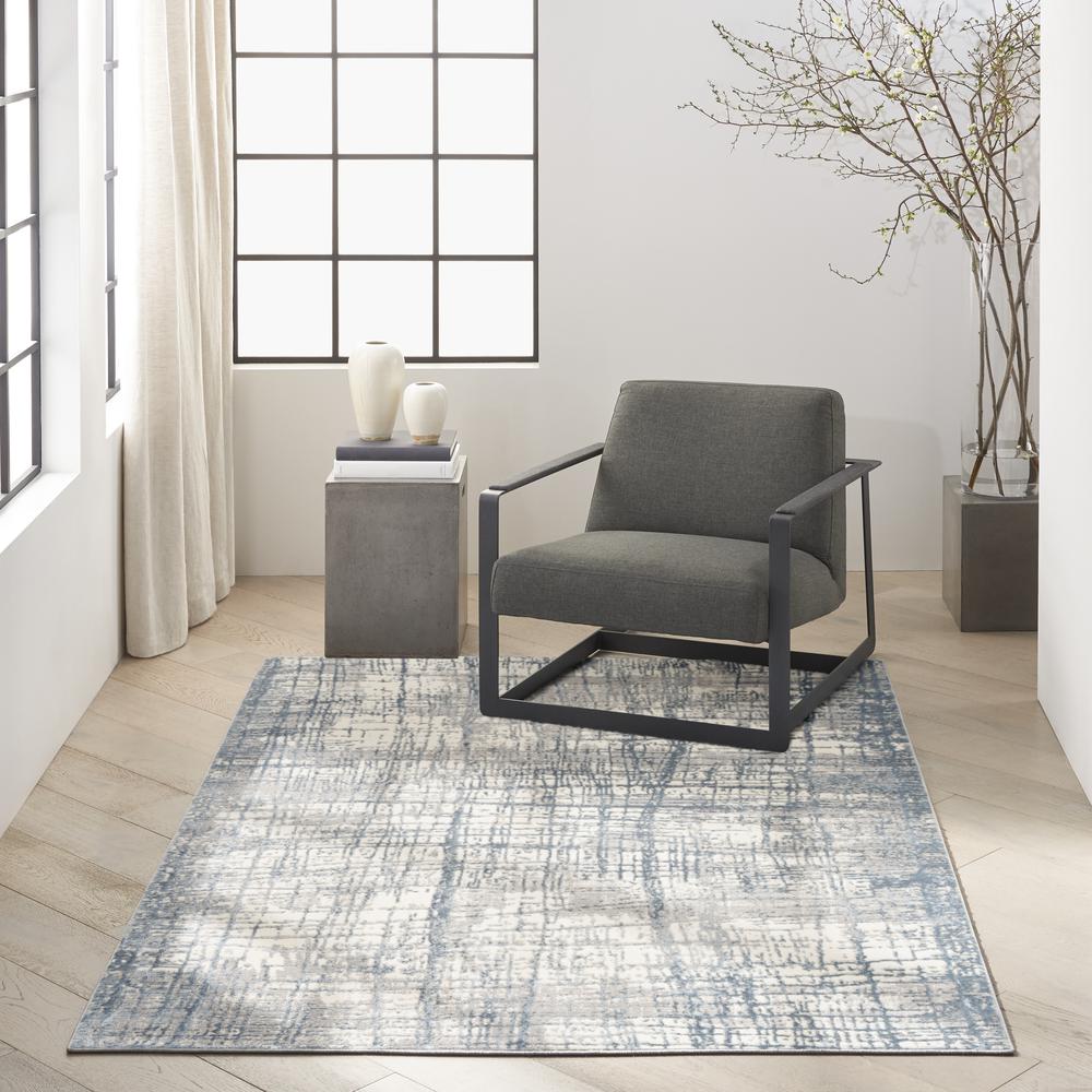 Modern Rectangle Area Rug, 6' x 9'. Picture 9